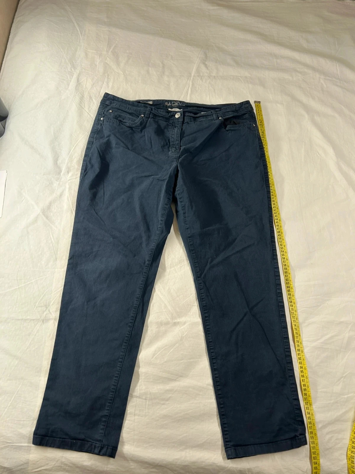Jean bleu marine droit canda